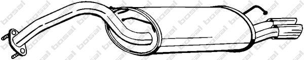Silenciador trasero BOSAL ref. 165-139