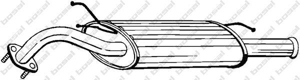 Silenciador trasero BOSAL ref. 165-283