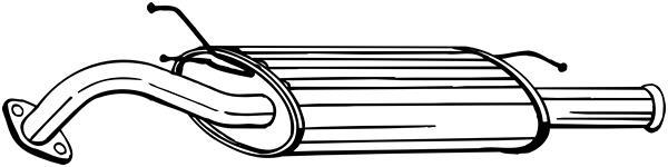 Silencieux arrière BOSAL 165-283