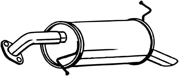 Silencieux arrière BOSAL 165-415