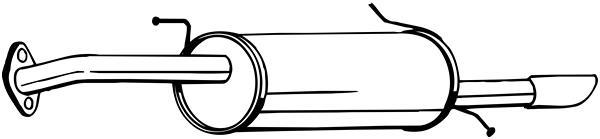 Silencieux arrière BOSAL 169-005