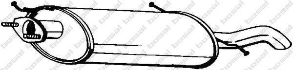 Silenciador trasero BOSAL ref. 171-317