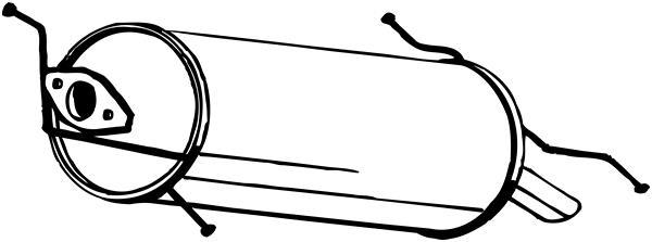 Silencieux arrière BOSAL 171-389