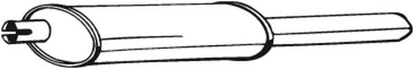 Silencieux arrière (Pot d'échappement) BOSAL ref. 185-449