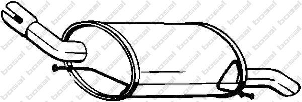 Silenciador trasero BOSAL ref. 135-403