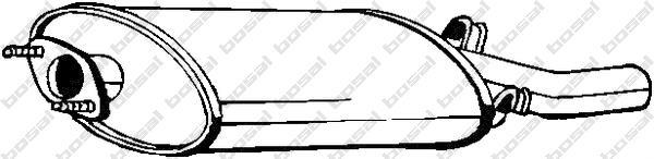 Silencieux arrière (Pot d'échappement) BOSAL 215-801