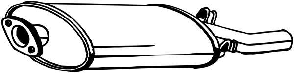 Silencieux arrière BOSAL 215-801