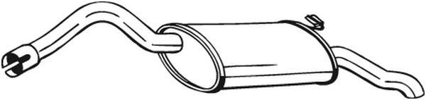 Silencieux arrière (Pot d'échappement) BOSAL ref. 220-671