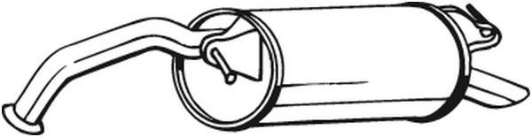Silencieux arrière (Pot d'échappement) BOSAL ref. 228-051