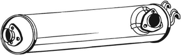 Silencieux central (Intermédiaire) BOSAL ref. 233-415