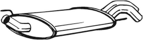 Silenciador trasero BOSAL ref. 233-527