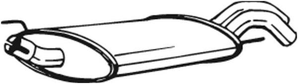 Mittelschalldämpfer BOSAL 233-577 für VW