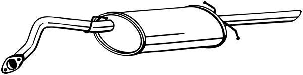 Silencieux arrière BOSAL 278-875