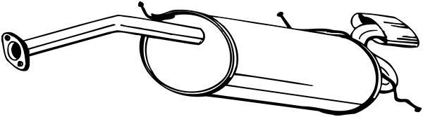 Silencieux arrière BOSAL 278-877