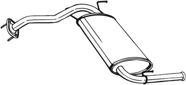 Silenciador trasero BOSAL ref. 279-553
