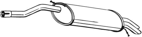Silencieux arrière (Pot d'échappement) BOSAL ref. 279-947
