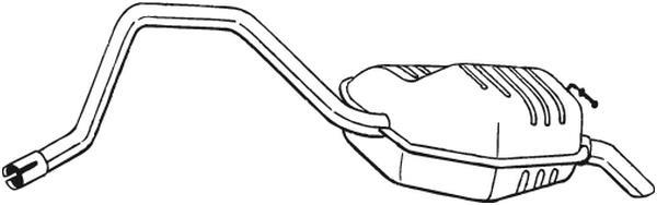 Silencieux arrière (Pot d'échappement) BOSAL ref. 281-633