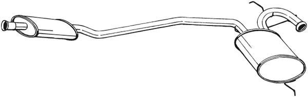 Silencieux central (Intermédiaire) BOSAL 283-213