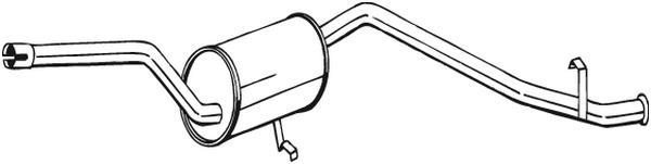 Silencieux arrière (Pot d'échappement) BOSAL ref. 283-263