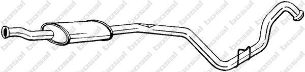 Silencieux central (Intermédiaire) BOSAL ref. 283-507