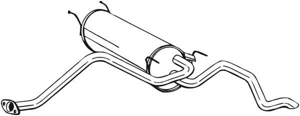 Silenciador trasero BOSAL ref. 283-869