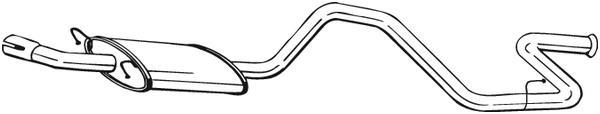 Silencieux arrière (Pot d'échappement) BOSAL ref. 284-081