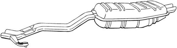 Silenciador trasero BOSAL 284-135