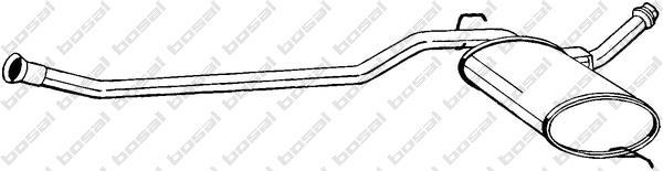 Silencieux central (Intermédiaire) BOSAL 284-319