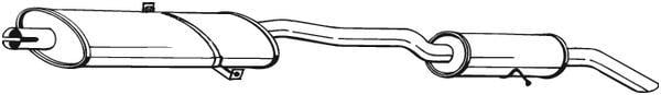 Silenciador trasero BOSAL ref. 286-147