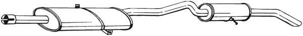 Silencieux arrière (Pot d'échappement) BOSAL ref. 289-299