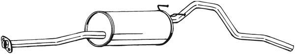 Silencieux arrière (Pot d'échappement) BOSAL ref. 287-407