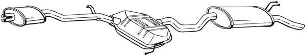Silenciador trasero BOSAL ref. 288-265