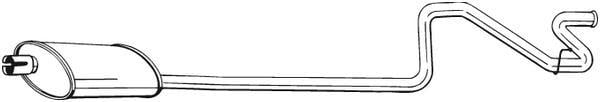 Silencieux arrière (Pot d'échappement) BOSAL ref. 293-231