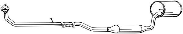 Silencieux avant BOSAL 292-235 Silencieux avant BOSAL 292-235