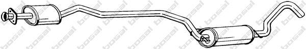 Silencieux central (Intermédiaire) BOSAL 295-889