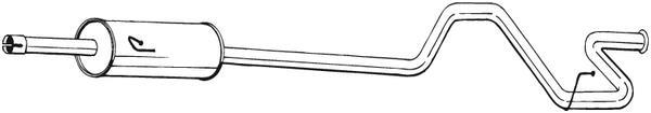 Silencieux arrière (Pot d'échappement) BOSAL ref. 296-295