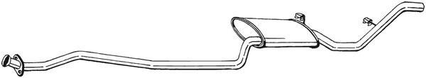 Silencieux arrière (Pot d'échappement) BOSAL ref. 293-641