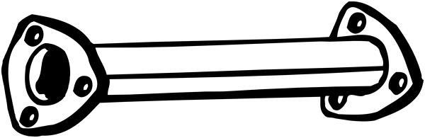 Tuyau d'échappement BOSAL 741-003