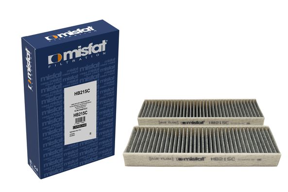 Filtre d'habitacle (Filtre à pollen) MISFAT FILTRATION ref. HB215C
