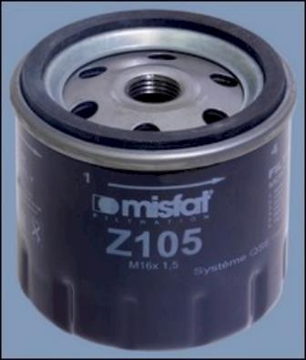 Filtro de óleo MISFAT FILTRATION ref. Z105