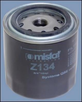 Filtro de aceite MISFAT FILTRATION ref. Z134