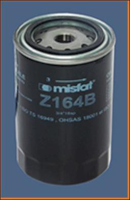 Filtro de aceite MISFAT FILTRATION ref. Z164B