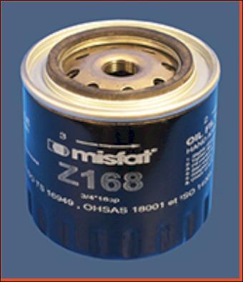 Filtro de aceite MISFAT FILTRATION ref. Z168