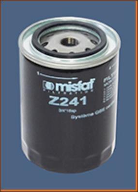 Filtre à huile MISFAT FILTRATION ref. Z241