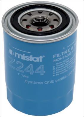 Filtre à huile MISFAT FILTRATION ref. Z244