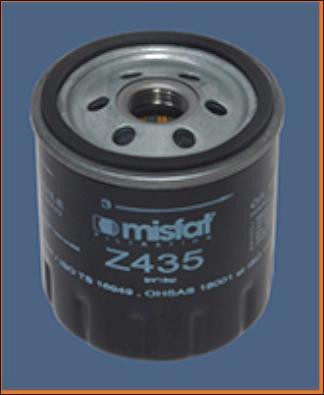 Filtre à huile MISFAT FILTRATION ref. Z435