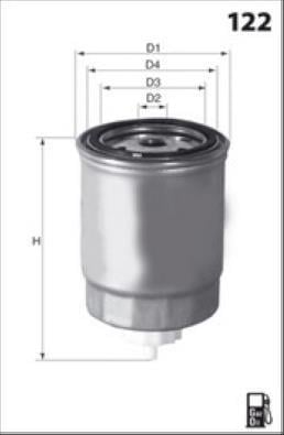 Filtro combustible MISFAT FILTRATION ref. M397