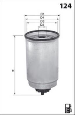 Filtre à carburant (Filtre à gasoil) MISFAT FILTRATION ref. M371
