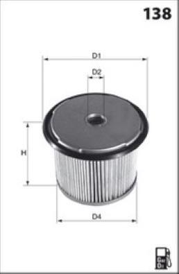 Filtro combustible MISFAT FILTRATION ref. F676