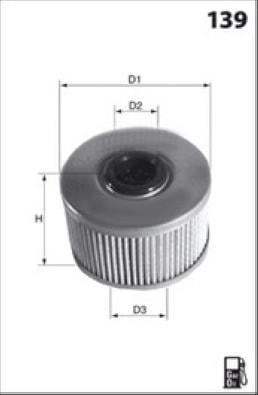 Filtro combustible MISFAT FILTRATION ref. F105